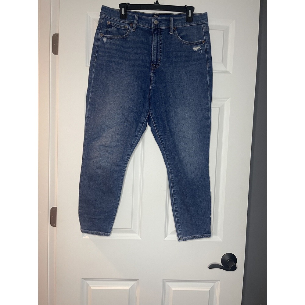 Gap true skinny Raw Hem Denim jeans 14/32 petite